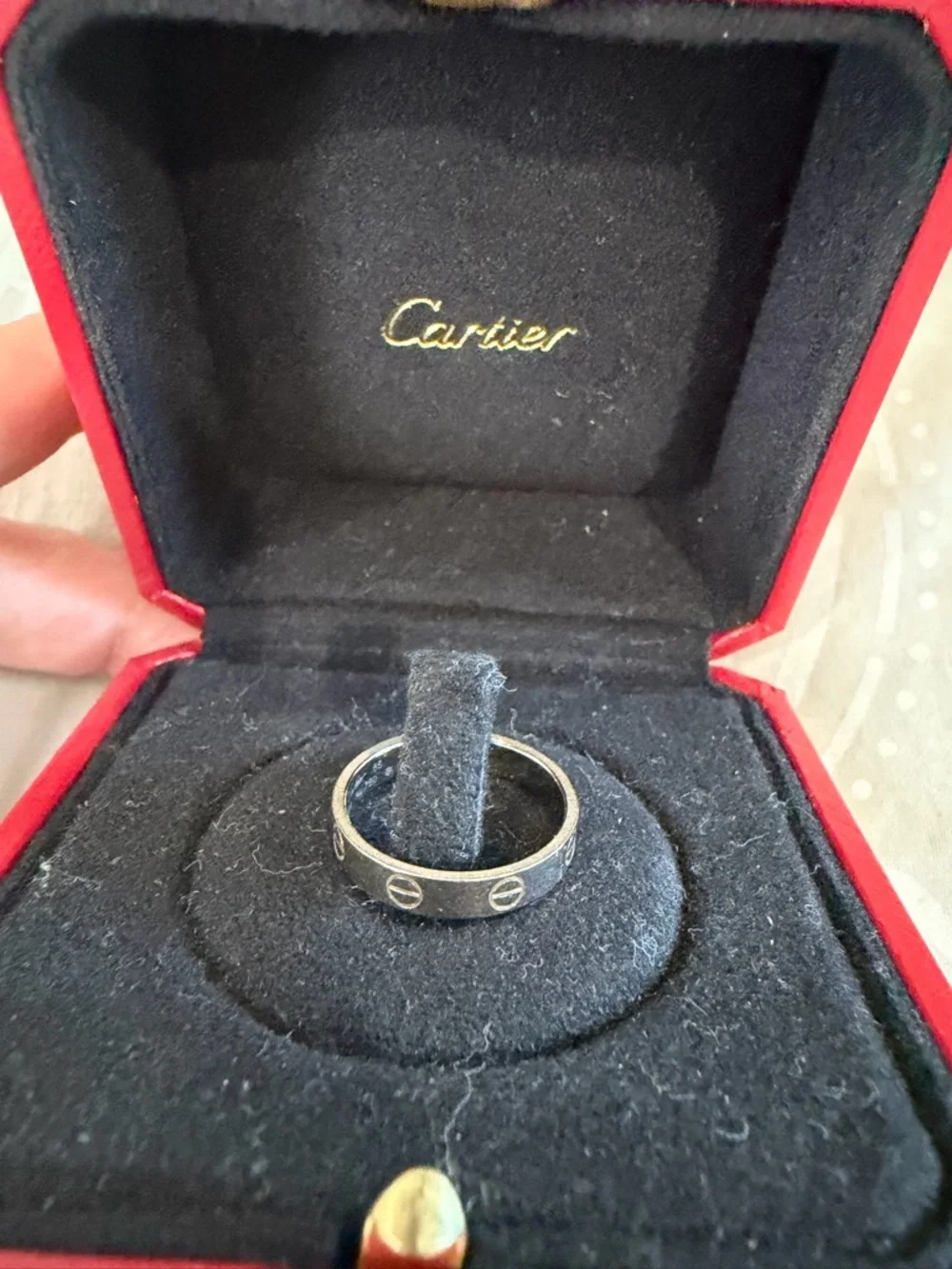 Cartier White Gold Love Ring - Picture 3 of 3